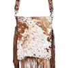 American Darling Women's Full Grain Leather Messenger Bag In Brown In Brown