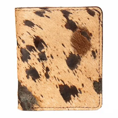 American Darling Women's Full Grain Leather Wallet In Beige In Sand