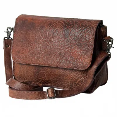 American Darling Women's Genuine Leather Crossbody Bag In Dark Brown