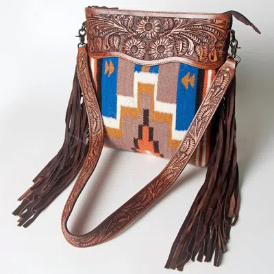 American Darling Women's Large Crossbody Messenger Bag In Brown