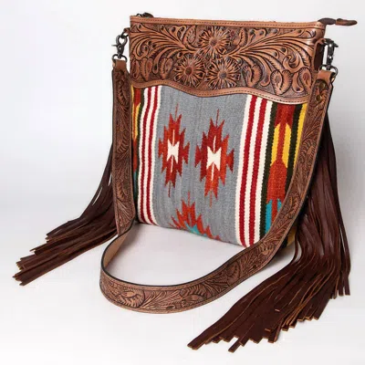 American Darling Women's Large Crossbody Messenger Bag In Brown