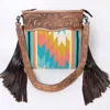 American Darling Women's Large Crossbody Messenger Bag In Multi In Multi