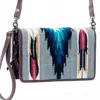 American Darling Women's Saddle Blanket Crossbody Bag In Brown In Multi