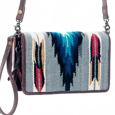 American Darling Women's Saddle Blanket Crossbody Bag In Brown In Multi
