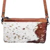 American Darling Women's Small Leather Crossbody Bag In Multi In Brown