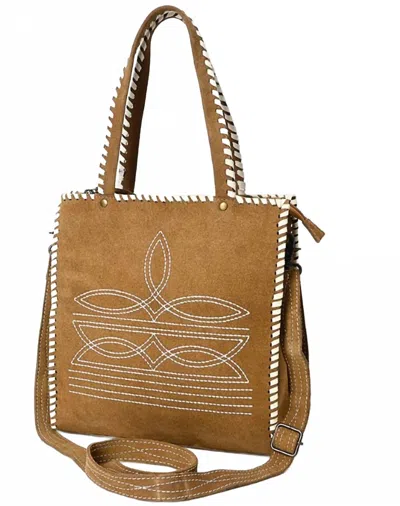 American Darling Women's Tote Bag In Tan In Multi