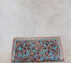 American Darling Women's Woorly Wallet In Brown In Blue