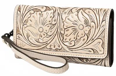 American Darling Women's Wristlet Bag In Natural In White