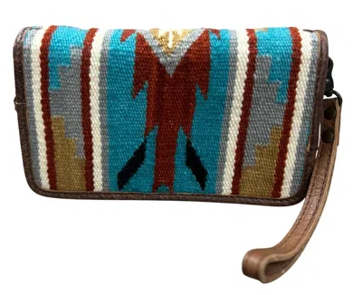 American Darling Wool Genuine Leather Bag In Aztec In Multi