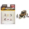 American Diorama Off-road Adventure 6 Piece Diecast Set (4 Male Figurines And 2 Accessories) Limited Edition To 4800