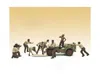 American Diorama 1 To 18 Scale 4 X 4 Mechanic Figure Set For Model Car, 8 Piece