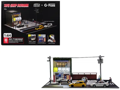 American Diorama Akina Tofu Shop Diorama Set " X G-fans" Series For 1/64 Scale Models By American Dio In Multi