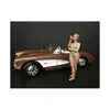 American Diorama August Bikini Calendar Girl Figurine For 1-24 Scale Model
