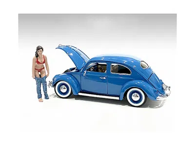 American Diorama Beach Girl Gina Figurine For 1/18 Scale Models By  In Blue
