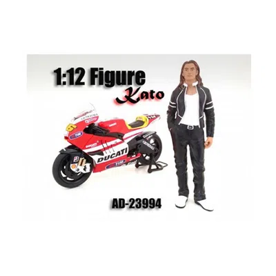 American Diorama Biker Kato Figure Figure For 1-12 Scale Motorcycles In Red