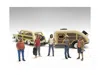 American Diorama Campers Series 5 Piece Figure Set For 1/24 Scale Models By