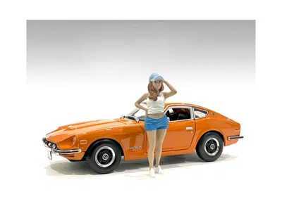 American Diorama Car Meet 2 Figurine Iii For 1/24 Scale Models By  In Orange