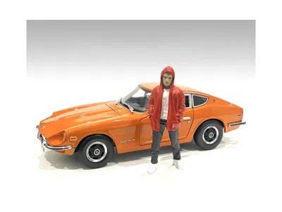 American Diorama Car Meet 2 Figurine Iv For 1/18 Scale Models By  In Orange