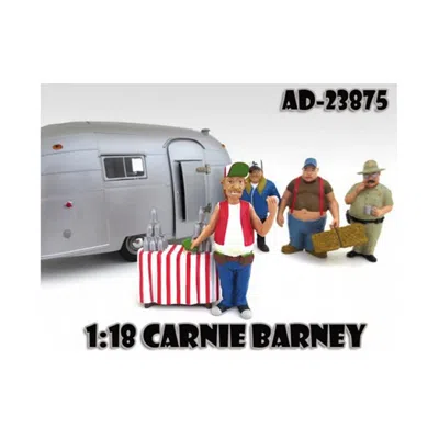 AMERICAN DIORAMA CARNIE BARNEY TRAILER PARK FIGURE FOR 1-18 DIECAST MODEL CARS