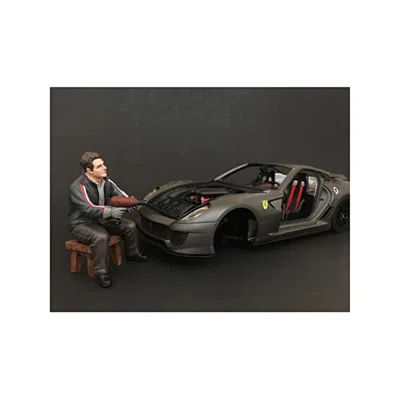 American Diorama Chop Shop Mr. Lugnut Figure For 1 Isto 18 Diecast Model Car In Brown