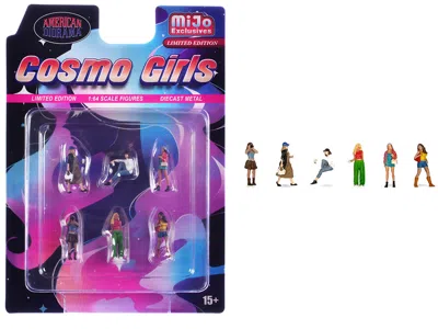 American Diorama Cosmo Girls 6 Piece Diecast Figure Set (6 Figures) Limited Edition For 1/64 Scale Models By American
