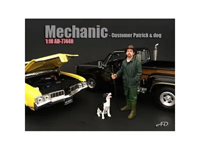 American Diorama Customer Patrick And A Dog Figurine / Figure For 1:18 Models By  In Multi