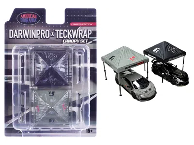 American Diorama Darwinpro X Teckwrap Canopy 2 Piece Set Limited Edition For 1/64 Scale Models By  In Black