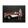American Diorama December Bikini Calendar Girl Figurine For 1-24 Scale Model