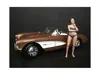 American Diorama December Bikini Calendar Girl Figurine For 1/24 Scale Models By  In Multi