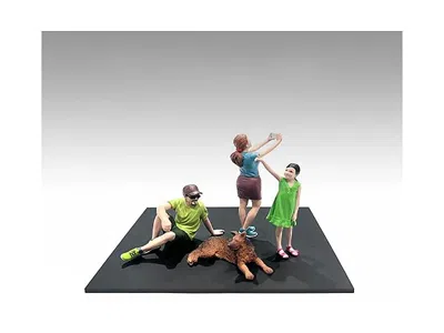American Diorama Figure18 Series 1 9 Piece Figure Set For 1/18 Scale Models By  In Black