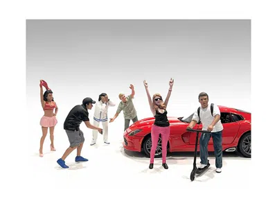 AMERICAN DIORAMA FIGURE18 SERIES 2 6 PIECE FIGURE SET FOR 1/18 SCALE MODELS BY AMERICAN DIORAMA