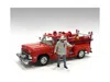 American Diorama Firefighters Fire Captain Figure For 1/18 Scale Models By