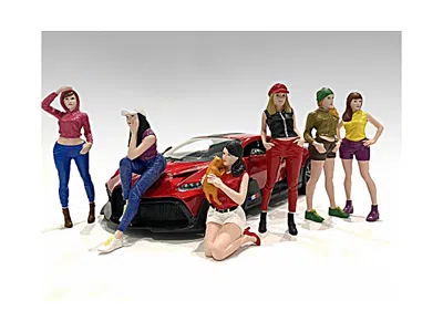 American Diorama Girls Night Out 6 Piece Figurine Set For 1/18 Scale Models By  In Multi