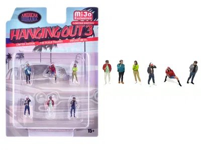 American Diorama Hanging Out #3 6 Piece Diecast Figure Set (6 Figures) Limited Edition For 1/64 Scale Models By Ameri In Multi