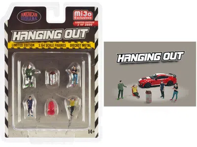American Diorama Hanging Out 6 Piece Diecast Figure Set (4 Figures 1 Seat 1 Barrel) Limited Edition To 3600 Pieces Wo In Multi