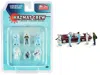 American Diorama Hazmat Crew 6 Piece Diecast Figurine Set For 1/64 Scale Models By