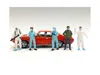 American Diorama Hazmat Crew 6 Piece Figurine Set For 1/24 Scale Models By