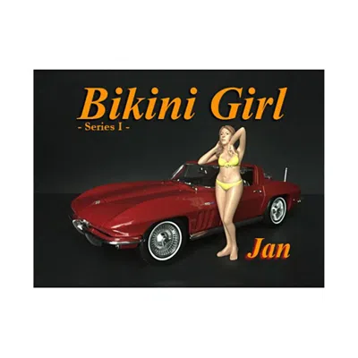 American Diorama Jan Bikini Calendar Girl Figure For 1 Isto 24 Diecast Model Car