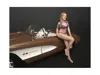 American Diorama July Bikini Calendar Girl Figurine For 1/24 Scale Models By