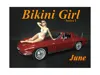 American Diorama June Bikini Calendar Girl Figurine For 1/18 Scale Models By