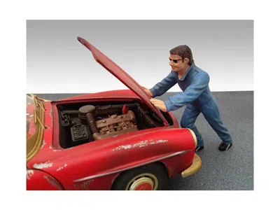 American Diorama Mechanic Ken Figurine For 1/18 Scale Models By  In Black