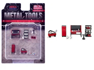 American Diorama Metal Tools Set C Of 7 Pieces Limited Edition 1/64 Scale Models By  In Multi