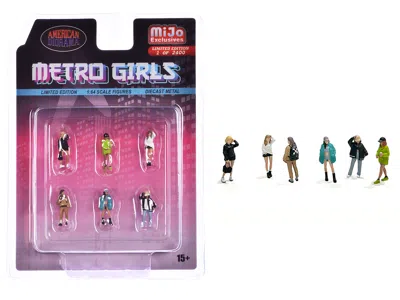 American Diorama Metro Girls 6 Piece Diecast Figure Set (6 Figures) Limited Edition To 2400 Pieces Worldwide In Multi