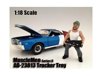 American Diorama Musclemen "trucker Troy" Figure For 1:18 Scale Models By