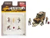 American Diorama Off-road Adventure 6 Piece Diecast Set (4 Male Figurines And 2 Accessories) Limited Edition To 4800