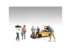 American Diorama On-air 6 Piece Figures And Accessory Set For 1/24 Scale Models By  In Multi