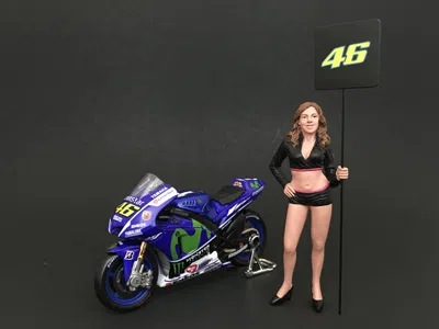 American Diorama Paddock Girl Figure For 1:18 Scale Models By  In Blue