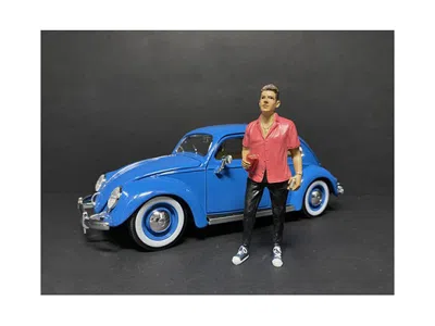 American Diorama Partygoers Figurine Vi For 1/18 Scale Models By  In Blue