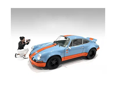 American Diorama Photographers Figure #5 For 1/18 Scale Models By