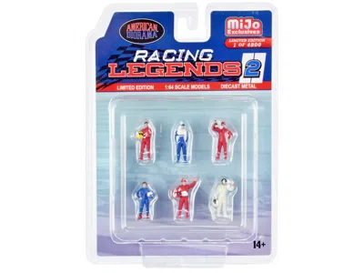 American Diorama Racing Legends 2 6 Piece Diecast Set (6 Driver Figures) Limited Edition To 4800 Pieces Worldwide For In Multi